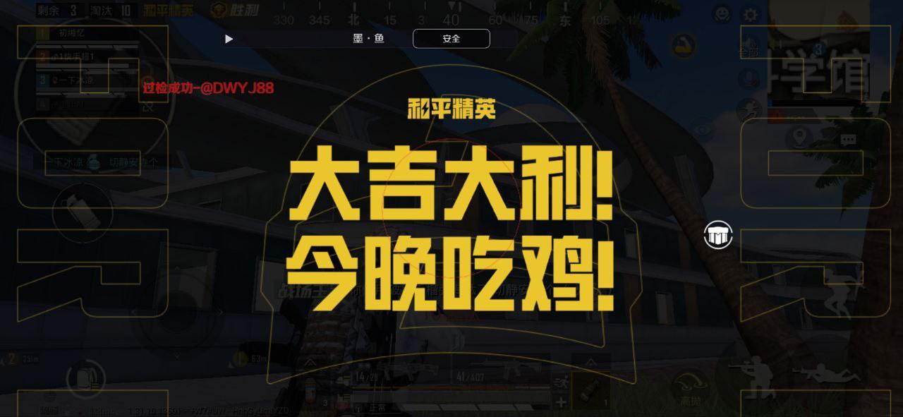 和平精英「青蛙直装」辅助，支持地铁